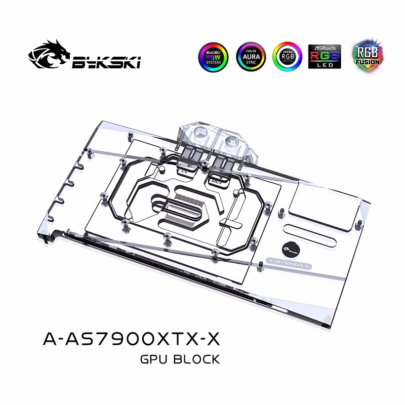 Bykski Water Block Use for ASU - Rx 7900 Xt 20Gb recension och pris